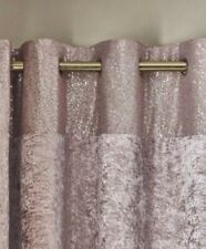 Next Pink Sequin Border Velvet Eyelet Curtains 135x135cm RRP £80 (NB148)