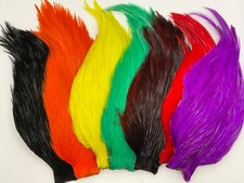 Indian cock capes, Natural or Dyed,  by AM Flytying, Fly tying feathers