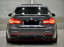 For Bmw F30 F31 3 Series Rear Diffuser M Sport Performance Twin Exhaust Glossy