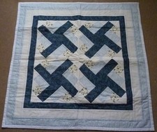 Dark and Light Blues Lap Quilt