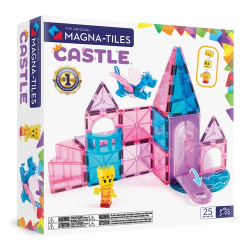 Magnetic building tiles castle - building,