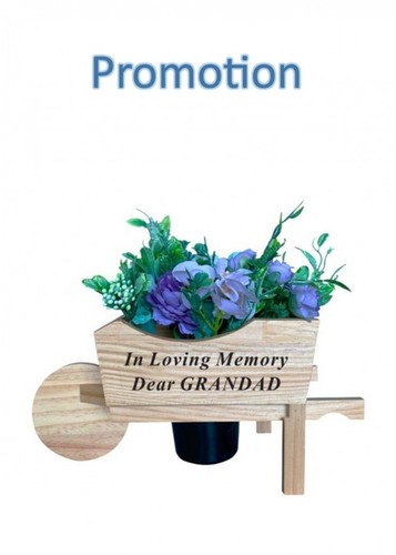 Grandad wooden wheelbarrow - wooden,