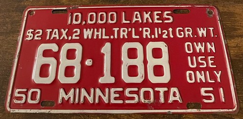 Vintage 1950 1951 minnesota - vintage,