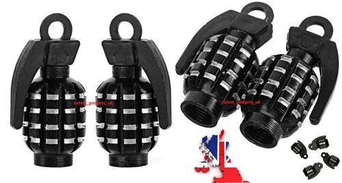 Grenade tyre alloy dust cap - alloy,