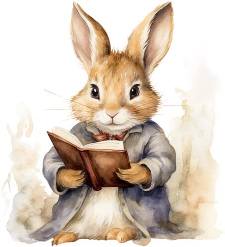 Colourful peter bunny rabbit - peter,