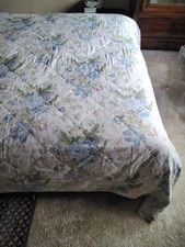 Sanderson Options super king floral quilted  bedspread , 100% cotton 