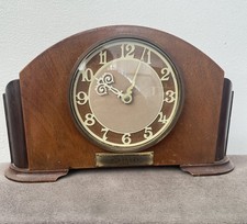 1945 Smiths mantel clock in Mappin & Webb case 45 Years Service For Chemical Inc