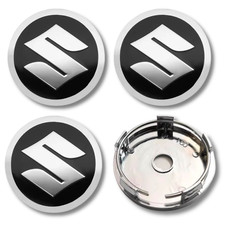 Alloy Wheel Centre Cap Hub x4 For Suzuki Many Models Swift Jimny 60mm Black