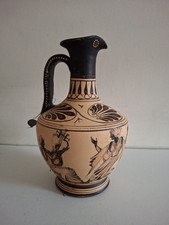 Ancient Greek Hand Painted Hydria Jug Handled Vase Museum 440BC Copy 23cm Tall