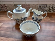 Meakin teapot set blue - set,