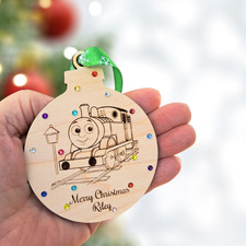 Thomas The Tank Engine Xmas Baubles Personalised Thomas The Tank Engine Gifts