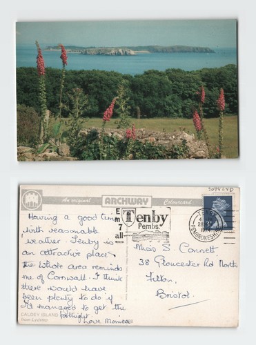 Vintage postcard caldey island - vintage,