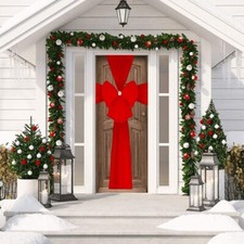 FiNeWaY Beautiful Large Christmas Door Window Bow Decoration - Xmas Baby Shower