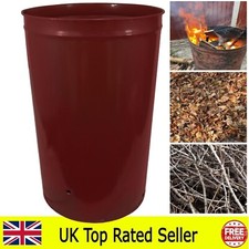 210 Litre Large Garden Outdoor Burner Incinerator Fire Bin For Bonfire Or Waste