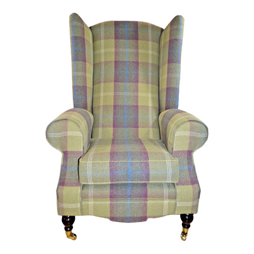 Wing back fireside queen anne - back,