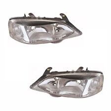 For Vauxhall Astra G Mk4 Van 1998-2005 Headlights Lamps Chrome 1 Pair O/S & N/S
