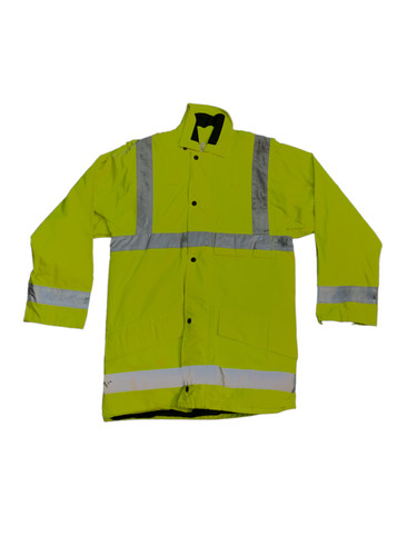 Hivis yellow raincoat jacket - yellow,