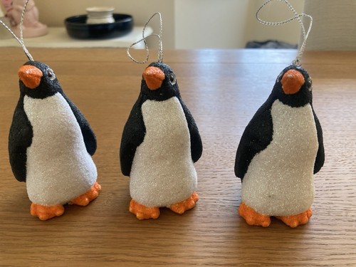 Three penguin christmas - penguin,