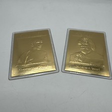 2x STAR TREK 24KT SOLID GOLD