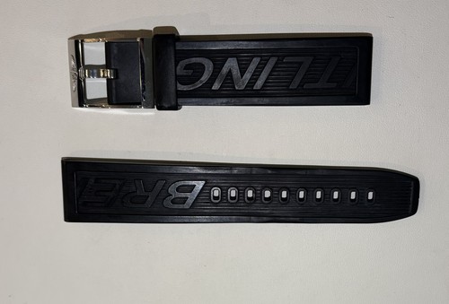 22mm breitling black rubber - breitling,