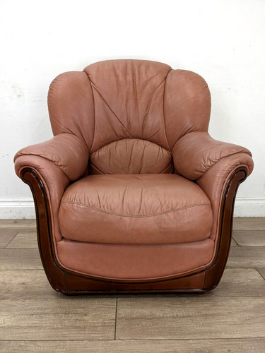 Armchair world leather - world,