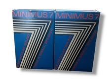 Realistic Minimus 7 White Bookshelf Speakers Original Box 80s Vintage 40-2045