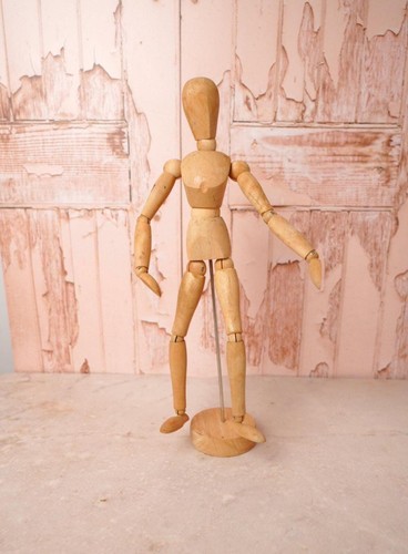 Vintage wooden artist - vintage,