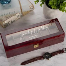 Personalised 6 Watches Wood