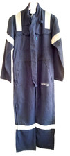USED FLAME RETARD ANTI-STATIC THERMAL/CHEM HAZD WELDING HI VIZ OVERALL SIZE 36"S
