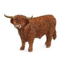Schleich 13919 Highland Bull model plastic toy bulls figure Highland cows toy