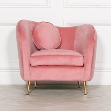 Art Deco Style Chair Pink