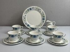 Wedgwood CLEMENTINE Tea Service 20 Pieces Set, Cups Saucers and Plates