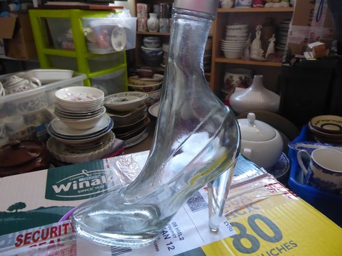 Collectors vintage glass boot - collectors,