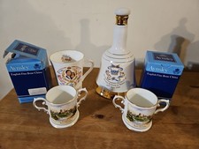 Royal Commerative Birth  Of Prince William 2 X Aynsley Loving Cups, Wade Bell