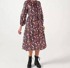 Denim & Co. Twill Floral Print