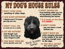 My dog's house rules Black