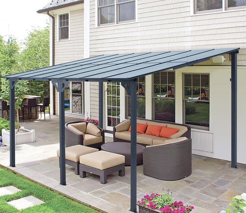 Metal outdoor pergola - pergola, gazebo