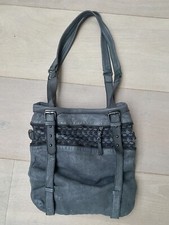 Zadig & Voltaire Slouchy Leather Bag Grey Skulls Unused NWT