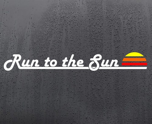 Run the sun vinyl - sun, sticker