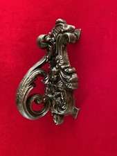 Large Cast Iron Architectural Salvage Cherub Ornate Door Knocker Antique