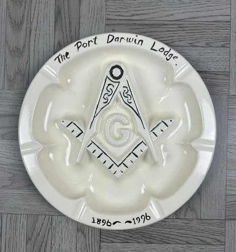 Vintage masonic ashtray - masonic,