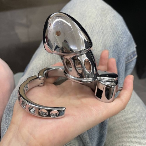 Metal male adjustable chastity - metal,