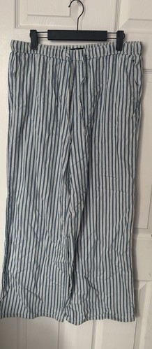 Stripe cotton trousers - cotton,