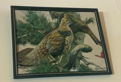 Textured quail painting - quail,