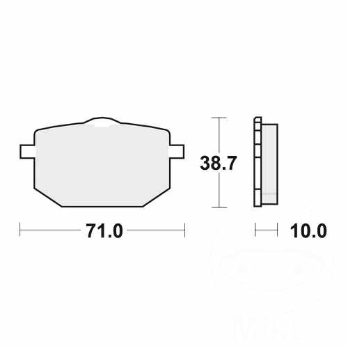 Trw brake pads standard mcb568 - trw,