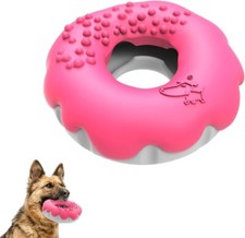 Indestructible Dog Toys Dog Chew Toy Treat Dispenser Interactive Dog Donut