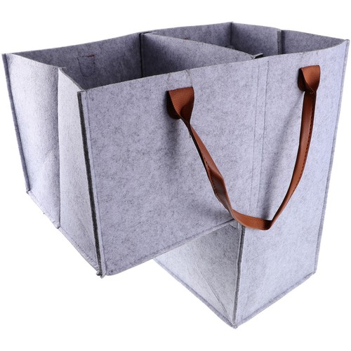 Gray foldable felt stair - felt,
