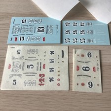 4 x 1/43 decals random decals