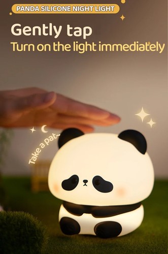Panda night light cute silicon - panda,