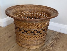 Vintage Large Wicker Planter